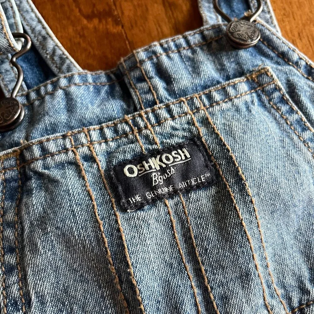 OshKosh patchwork overalls 24m